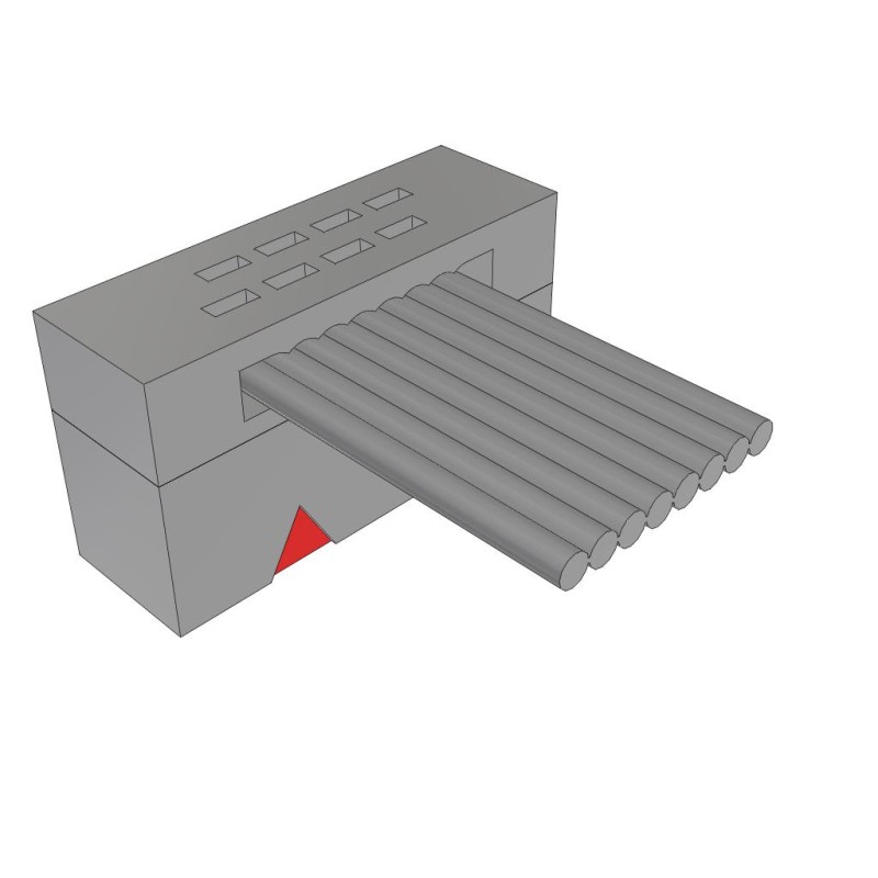 1 pcs : FFSD-04-S-02.00-01 - .050 X .050 C.L. FEMALE IDC ASSE