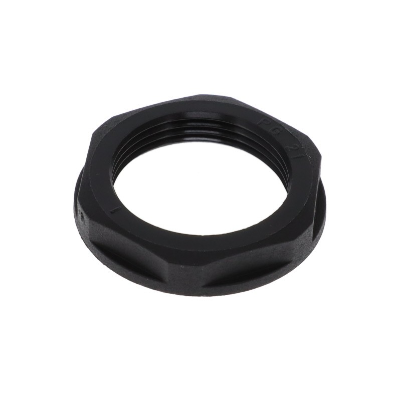 1 pcs : NTPA-P21B - FIPLOCK, LOCKNUT, PG21, BLACK