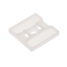 1 pcs : ABMS-S6-D - CABLE TIE HLDR DUAL SCREW 6 WHT