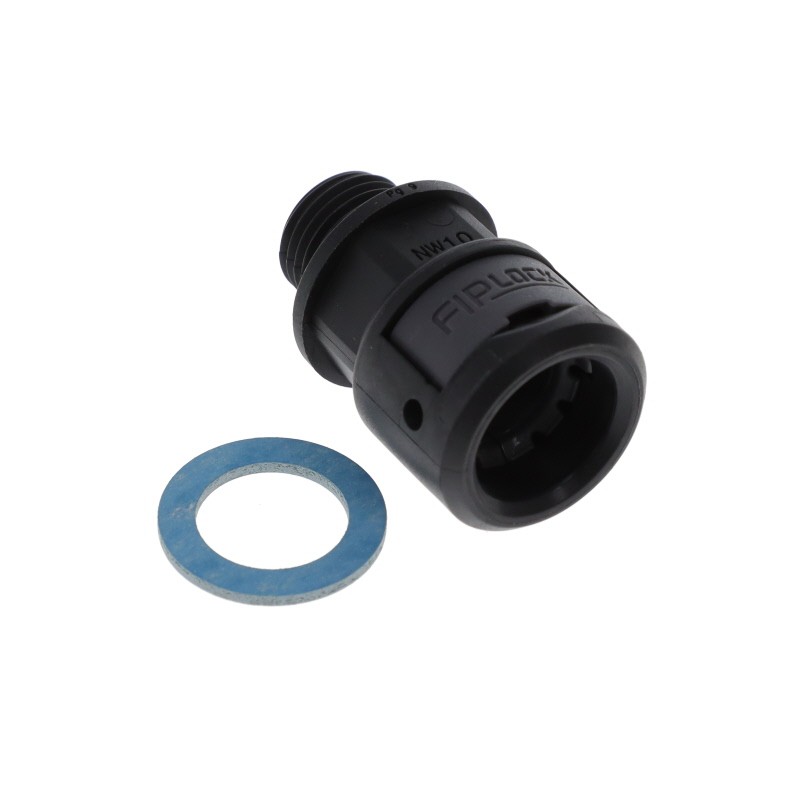 1 pcs : ASPA-10P09PB-11 - FIPLOCK, FITTING STRAIGHT, NW10,