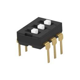 5 pcs - TE Connectivity 3 Way Through Hole DIP & SIP Switch SPST, Extended Actuator