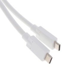 1 pcs : USBCM313M0USBCMMMWHR - CABLE C PLUG TO C PLUG 9.84'