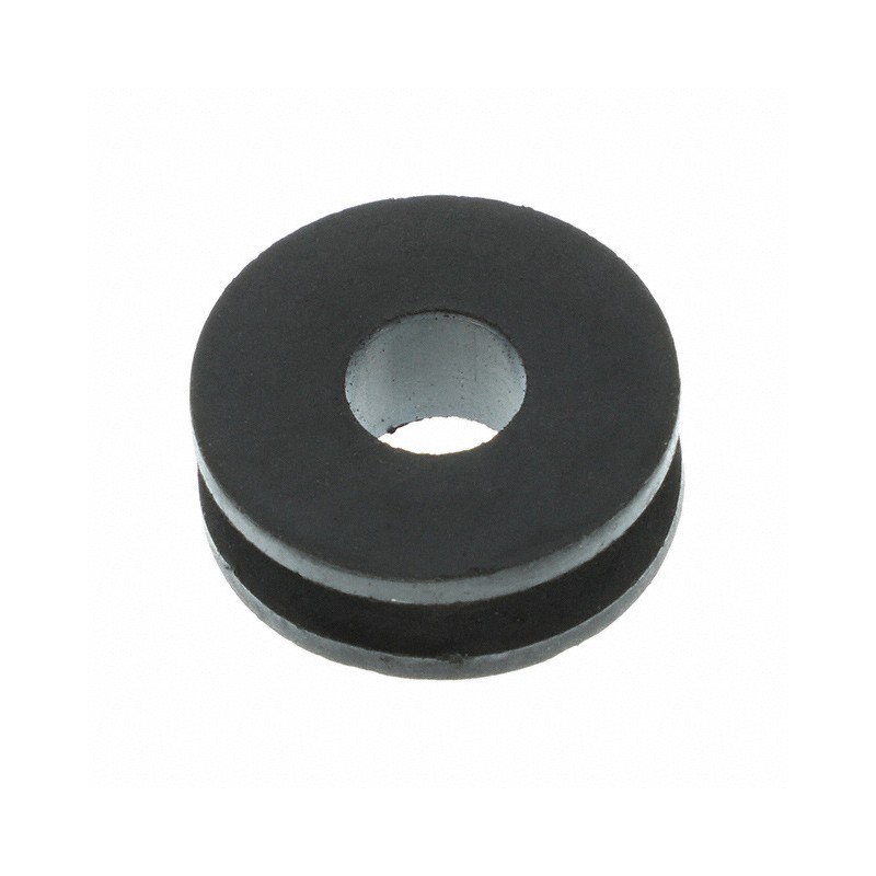 1 pcs : GR3219A - GROMMET 0.500' RUBBER BLACK