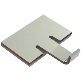 1 pcs : RAK-2 - CBL CLIP BEND SILVER ADHESIVE