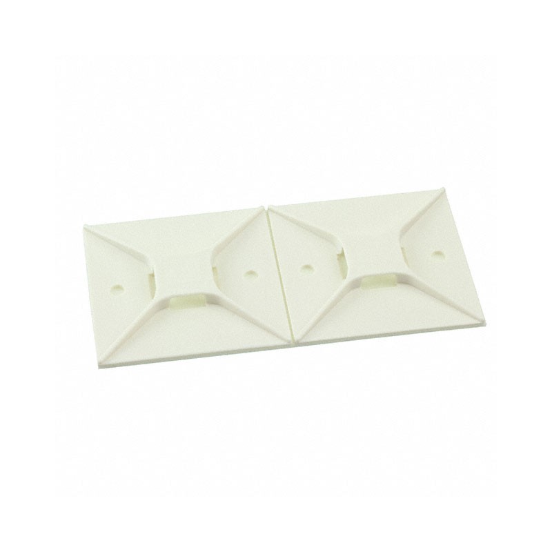 2 pcs : ABM4H-A-L - CABLE TIE HLDR QUAD ADH 2QTY2