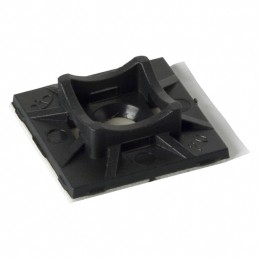 1 pcs : FTH-7A-RT-UVB-C - CABLE TIE HLDR QUAD ADH BLACK