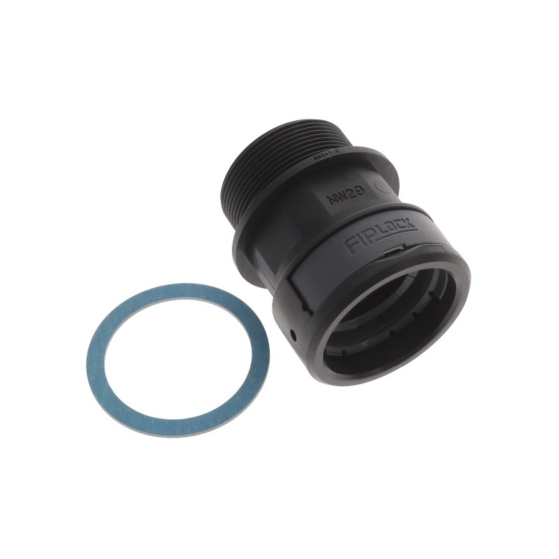 1 pcs : ASPA-29M40PB - FIPLOCK, FITTING STRAIGHT, NW29,