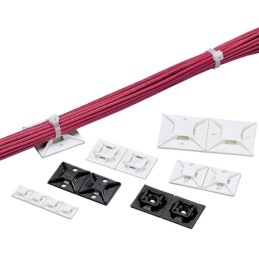 2 pcs : ABM3H-A-L - CABLE TIE HLDR QUAD ADH 2QTY2