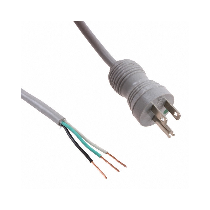 1 pcs : 232011-06 - CORD 18AWG NEMA 5-15P TO CBL 10'
