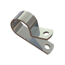 1 pcs : AL18 - CBL CLAMP P-TYPE SILVER FASTENER
