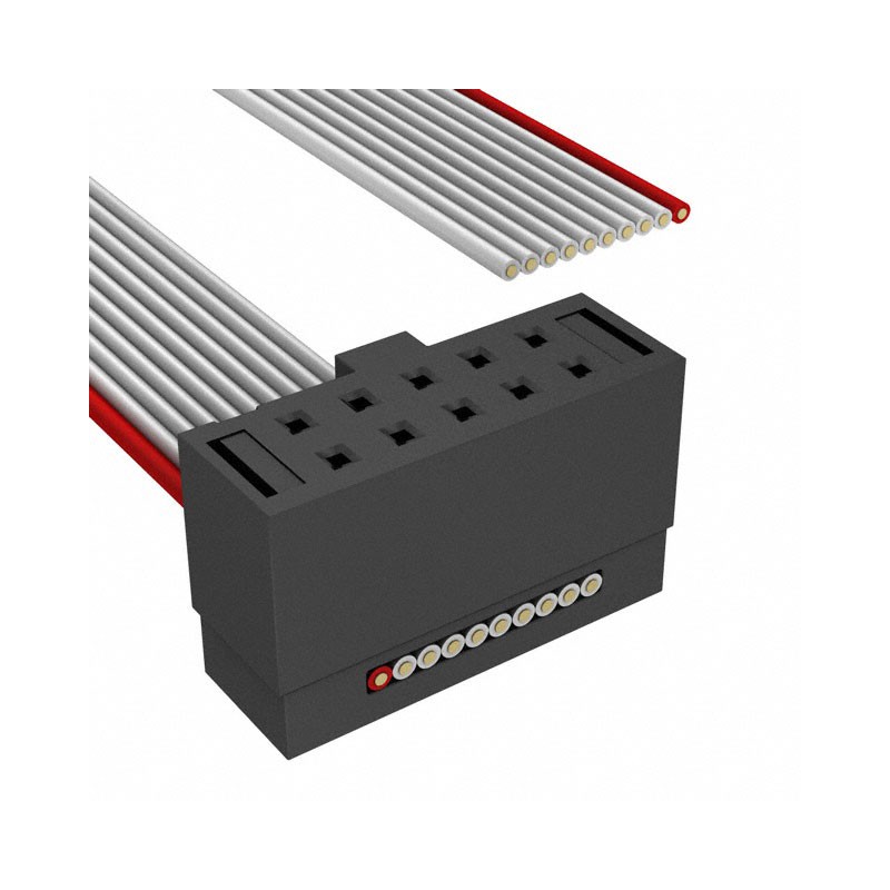 1 pcs : FFSD-05-S-06.00-01-N - CABLE ASSEM .05' 10PS SGL END 6'