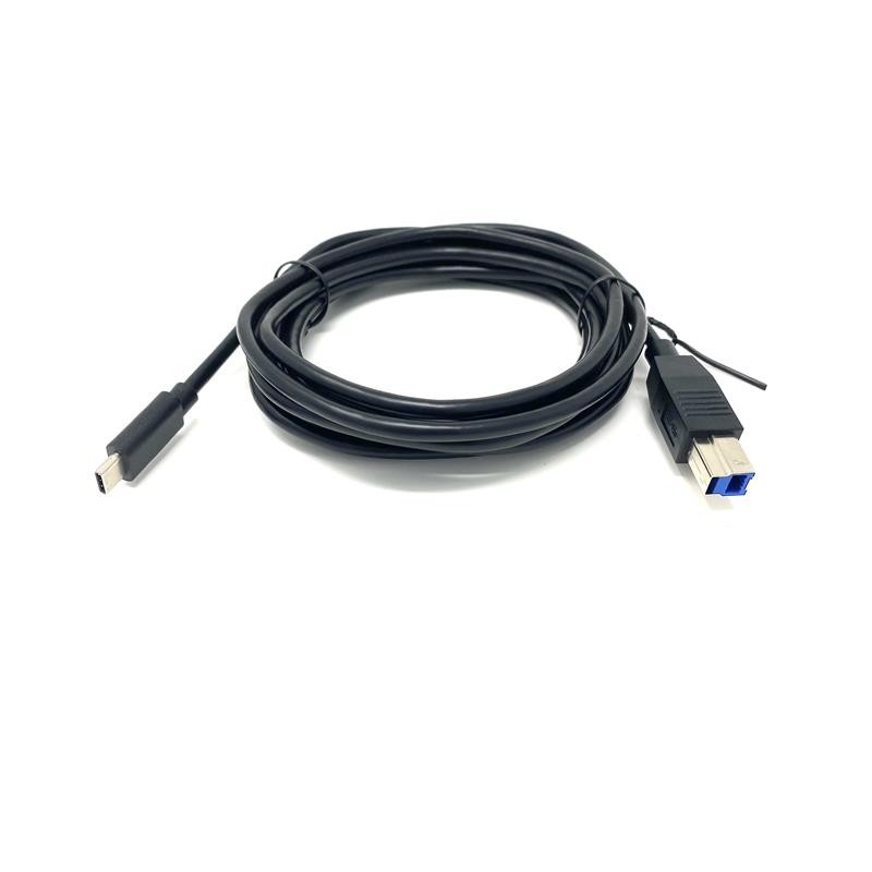 1 pcs : USBCM303M0USBBMMBKR - CABLE B PLUG TO C PLUG 9.84'