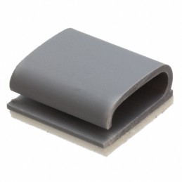 1 pcs : KKF-10X4-RT - CBL CLIP C-TYPE GRAY ADHESIVE