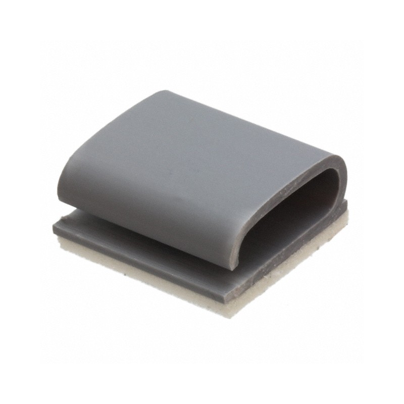 1 pcs : KKF-10X4-RT - CBL CLIP C-TYPE GRAY ADHESIVE