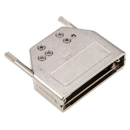 50 pcs - Amphenol ICC 8655MH Series Die Cast Zinc D Sub Backshell, 25 Way, Strain Relief