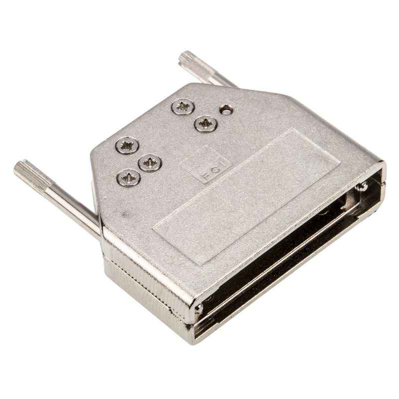 50 pcs - Amphenol ICC 8655MH Series Die Cast Zinc D Sub Backshell, 25 Way, Strain Relief