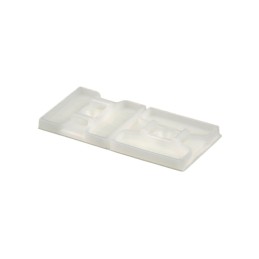 1 pcs : ABM4H-AT-L - CABLE TIE HLDR QUAD ADH WHITE
