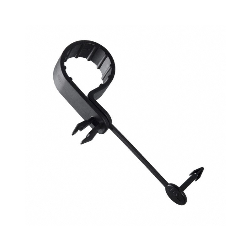 1 pcs : PC087-H25D-D0 - CBL CLAMP P-TYPE BLACK PUSH IN