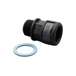 1 pcs : ASPA-12N02PB - FIPLOCK, FITTING STRAIGHT, NW12,