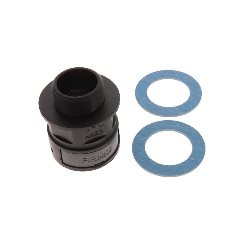 1 pcs : ASPA-23P21PB-12 - FIPLOCK, FITTING STRAIGHT, NW23,