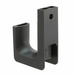 1 pcs : JP131W-L20 - CBL SPRT J-HOOK BLACK WALL MNT