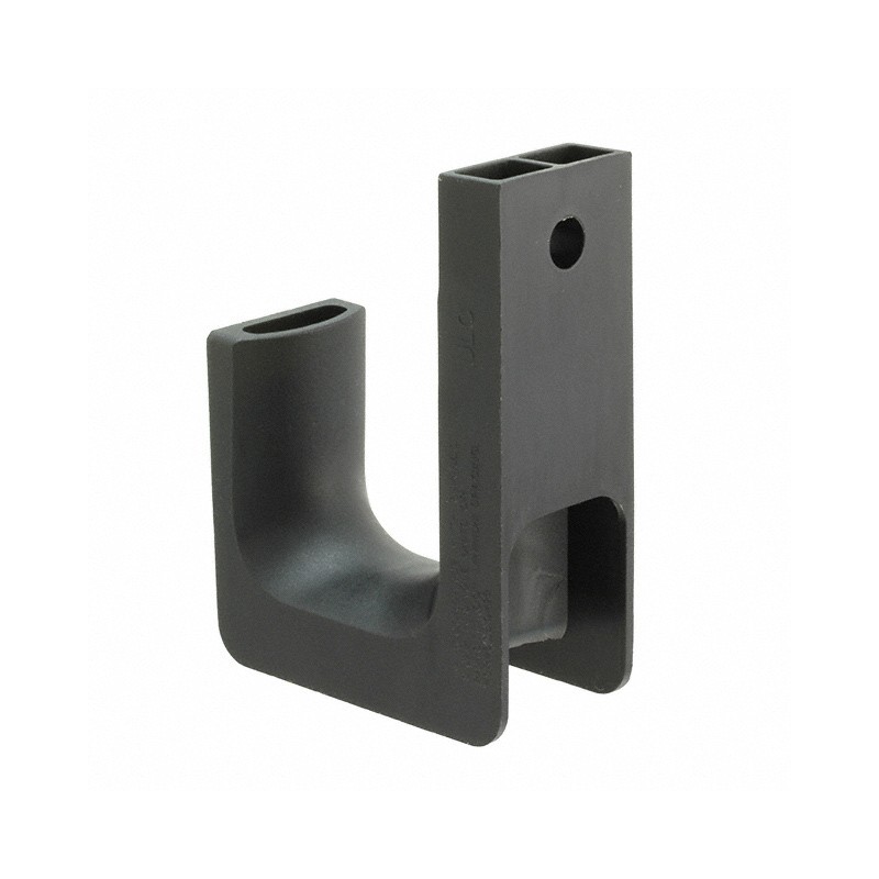 1 pcs : JP131W-L20 - CBL SPRT J-HOOK BLACK WALL MNT