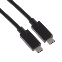 1 pcs : USBCM31EM1M0USBCMMMBKR - CABLE C PLUG TO C PLUG 3.28'