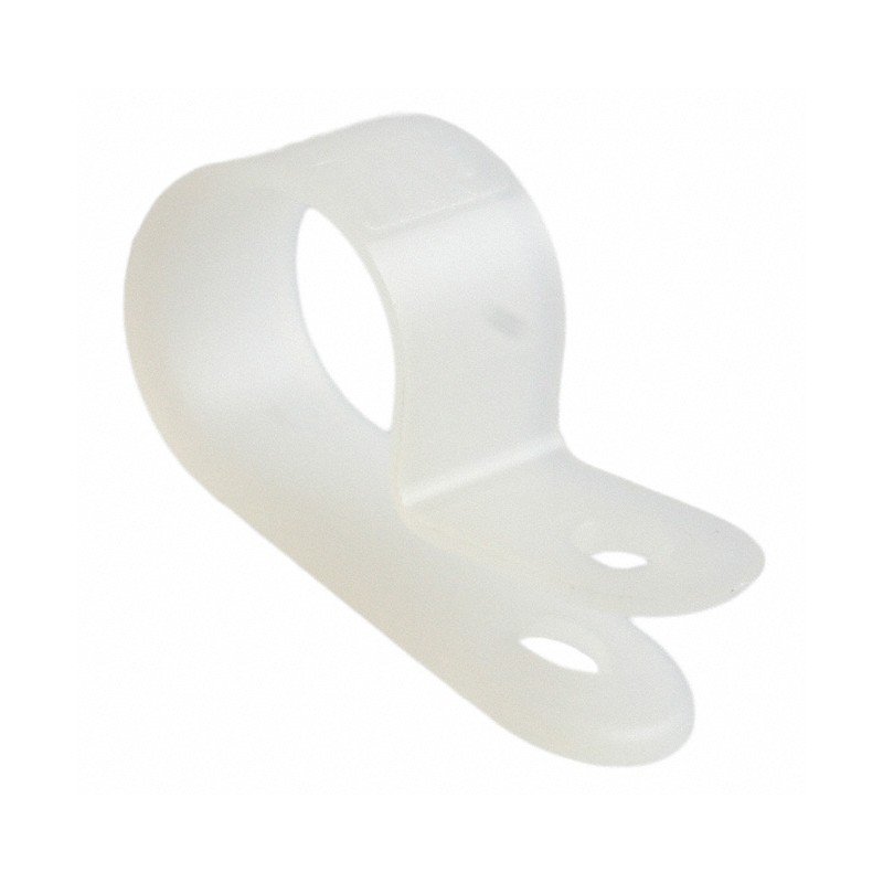 1 pcs : 7630 - CBL CLAMP P-TYPE WHITE FASTENER