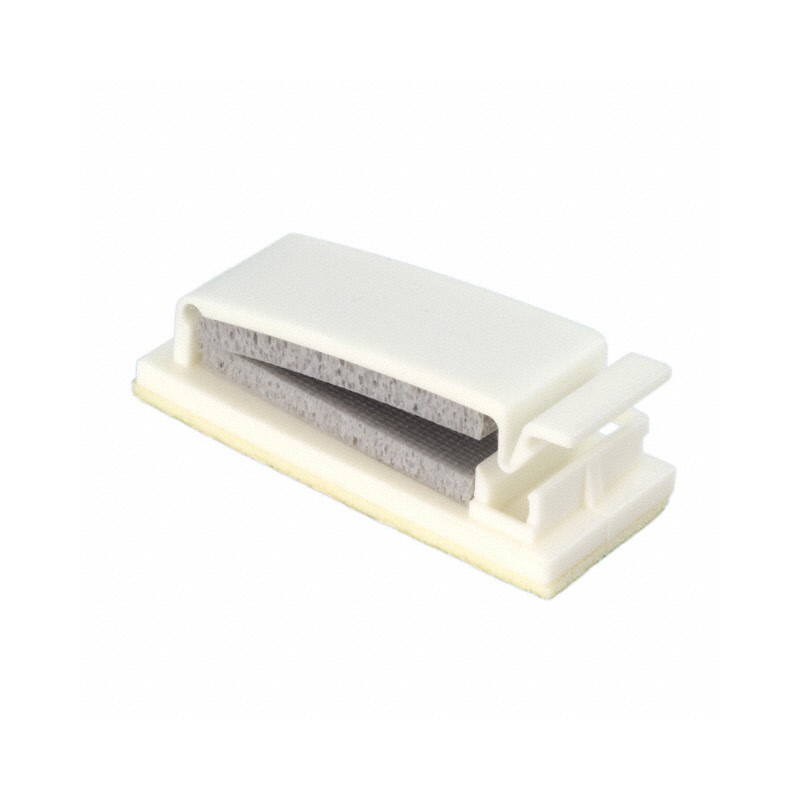 1 pcs : FCWSF-29-19 - CBL CLIP FLAT NATURAL ADHESIVE