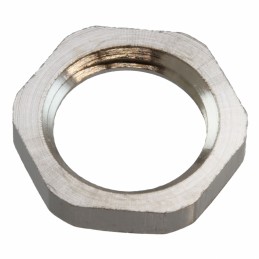 1 pcs : A8000.12 - LOCKNUT NICKEL PLATED BRASS M12