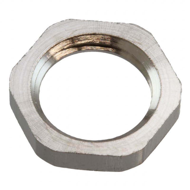 1 pcs : A8000.12 - LOCKNUT NICKEL PLATED BRASS M12
