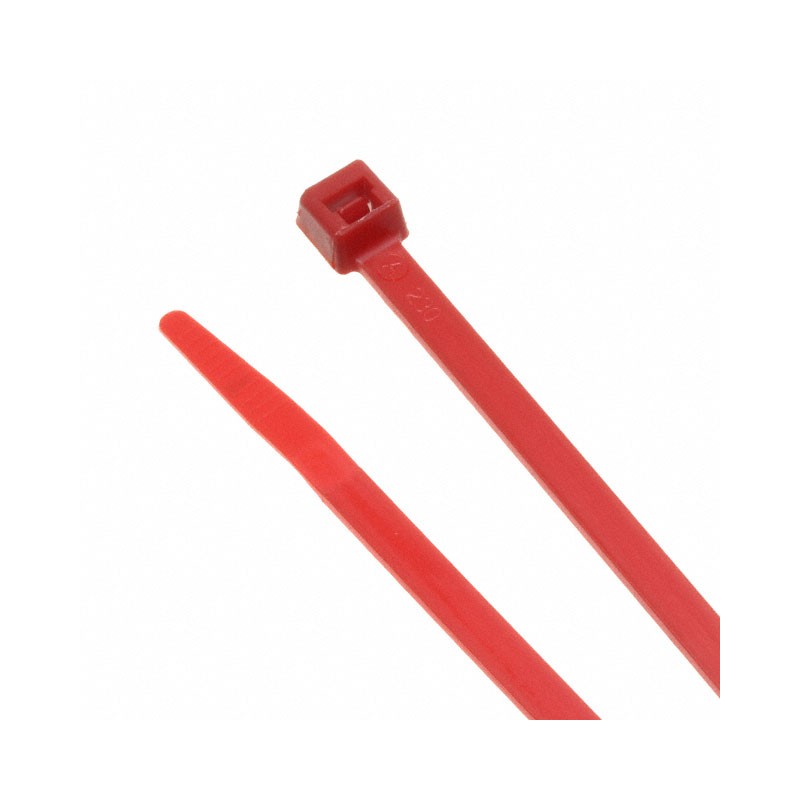 100 pcs : DT-07-50-RE-C - CBL TIE LOCKING RED 50LBS 7.56'