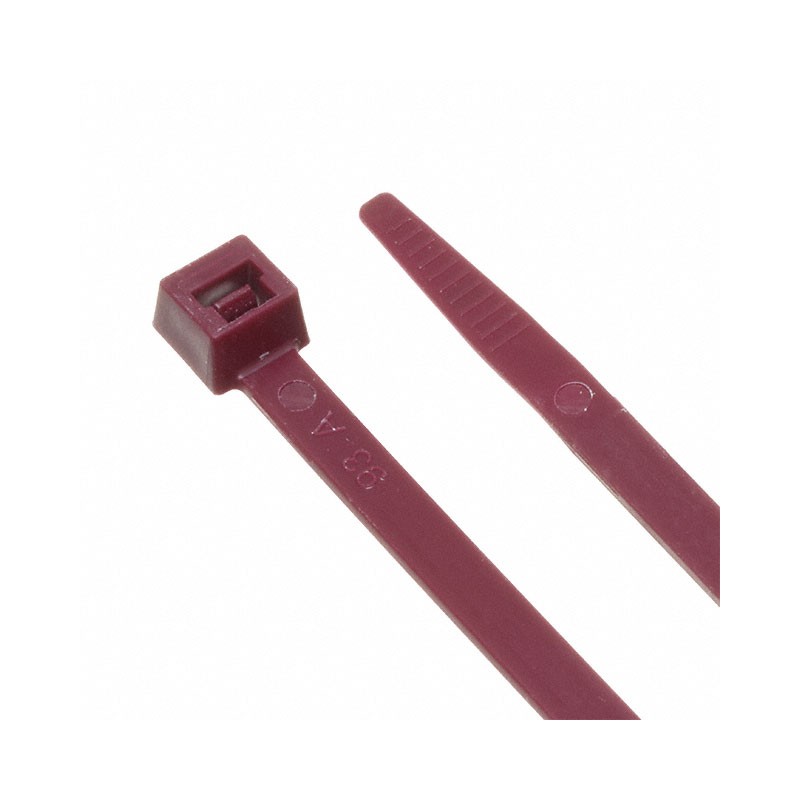 100 pcs : DT-07-50-P-C - CBL TIE LOCK BURGUNDY 50LB 7.56'