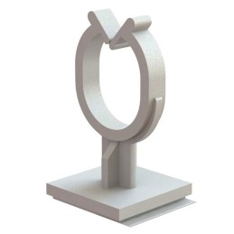 1 pcs : SHKBS-8-01A-RT - CBL CLIP WIRE SADDLE NATURAL ADH