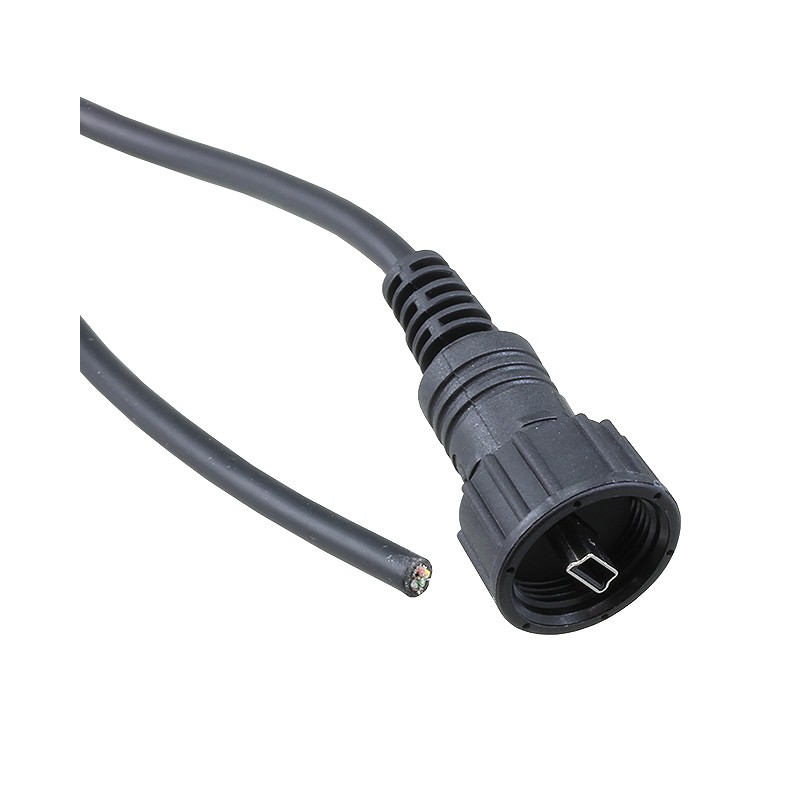 1 pcs : NUB-20AFMM-SL7A02 - CBL USB2.0 MIN B PLG-OPN W/COUPL