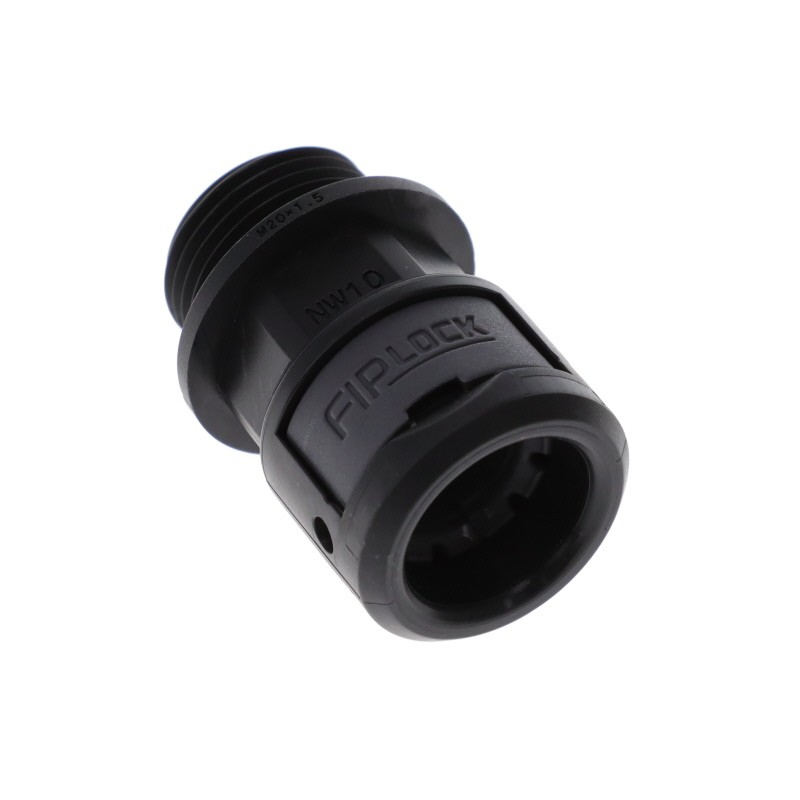 1 pcs : ASPA-10M20PB - FIPLOCK, FITTING STRAIGHT, NW10,