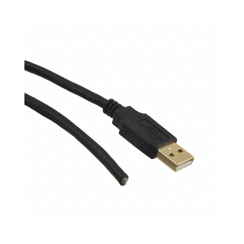 1 pcs : 3021023-16 - CBL USB2.0 A PLUG TO OPEN 16'