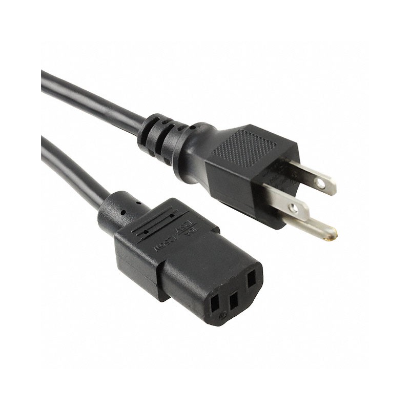 1 pcs : 312128-01 - CORD 18AWG NEMA5-15P - IEC320 6'