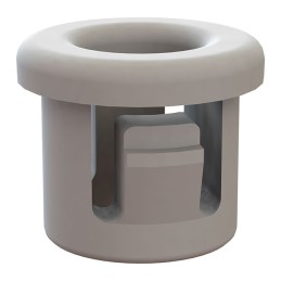 1 pcs : 22MP03123W - BUSHING 0.187' NYLON WHITE