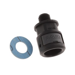 1 pcs : ASPA-10M12PB - FIPLOCK, FITTING STRAIGHT, NW10,