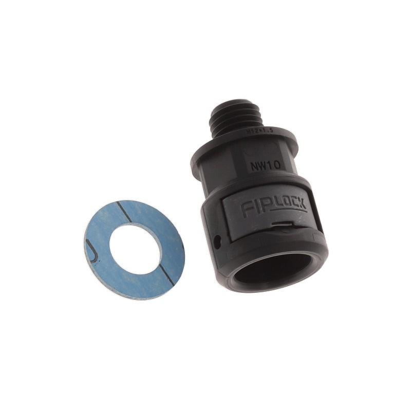 1 pcs : ASPA-10M12PB - FIPLOCK, FITTING STRAIGHT, NW10,