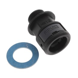 1 pcs : ASPA-12P11PB-11 - FIPLOCK, FITTING STRAIGHT, NW12,