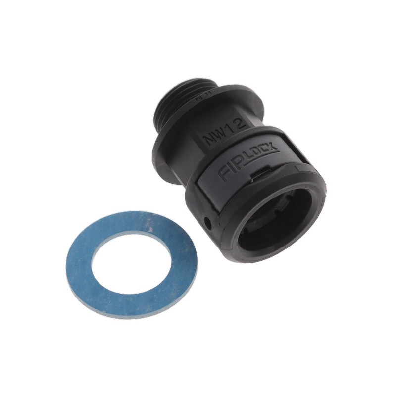 1 pcs : ASPA-12P11PB-11 - FIPLOCK, FITTING STRAIGHT, NW12,