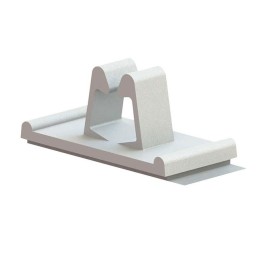1 pcs : WCB-250-01A-RT - CBL CLIP U-TYPE NATURAL ADHESIVE
