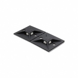 1 pcs : ABM112-A-D20 - CABLE TIE HLDR QUAD ADH BLACK