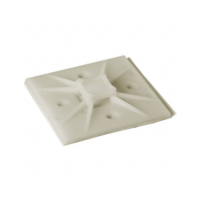 1 pcs : FTH-8A-RT-M - CABLE TIE HLDR QUAD ADH NATURAL