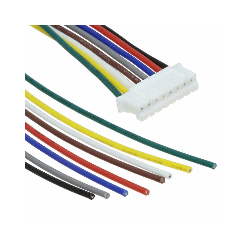 1 pcs : CABLE-PH08 - CABLE JST PHR-08 AWG 24, LENGTH