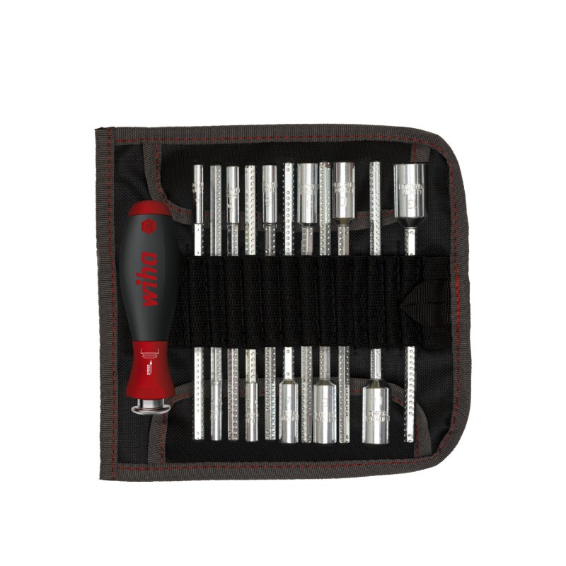 1 pcs - Wiha Tools Hex Nut Driver Set, 4 - 13 mm Tip, 42 - 114 mm Blade, 150 mm Overall