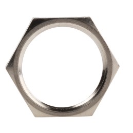 5 pcs - Lapp Silver Nickel Plated Brass Cable Gland Locknut, PG16 Thread