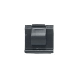 1 pcs : ACC19-M20 - CBL CLIP C-TYPE BLACK ADHESIVE